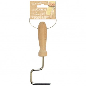 Cookie impression wooden roller (mini), ScrapCooking (1 pc.)