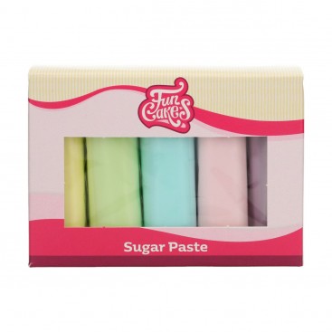Cukrinių masių rinkinys - pastelinės, 500 g, FunCakes