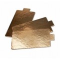 Tray with handle - rectangular, 9.5x5.5 cm, gold