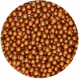 FunCakes Soft Pearls - Gold Medium, 60 g.