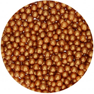 Pabarstukai - minkšti perlai auksiniai (medium), 60 g, FunCakes