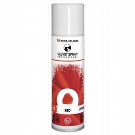 Purškiamas veliūras (velvetas) - Raudonas (Red), 250 ml, Food Colours