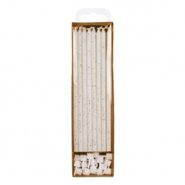 PME Extra Tall Candles Glitter 15 cm pk/16