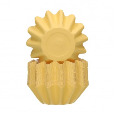 FunCakes Bloom baiking cups - Pastel Yellow, 48 vnt.