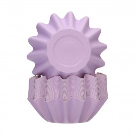Pasteliniai violetiniai kepimo krepšeliai, 48 vnt., FunCakes
