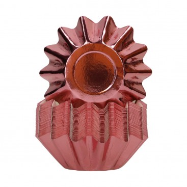 FunCakes Bloom baiking cups- Metallic Rose Gold, 48 vnt.