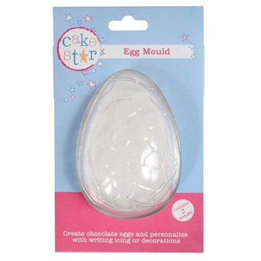 Chocolate Mould “Cracked Half Egg” Medium, Cake Star (Set of 2)