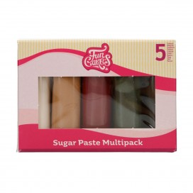FunCakes Sugar Paste Multipack Sparkling Colours 5x100 g