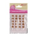 Valgomos dekoracijos -auksiniai želė deimantai (Jelly Diamonds gold ), Funcakes (20 vnt.)