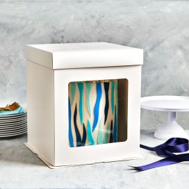 Tall Cake Box with Window 26x26x29.4 cm – FunCakes