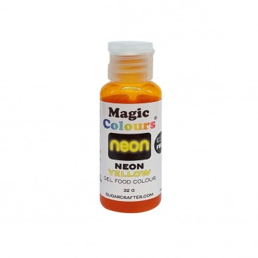 Dažai geliniai –geltona (Neon Yellow), 32 g, Magic colours