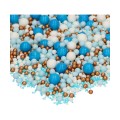 Pabarstukai minkšti perliukai „Soft Pearls Mix Blue Celebration“, 80 g, FunCakes
