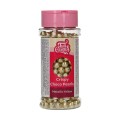 Traškūs šokoladiniai rutuliukai - auksinė (Metallic yellow), 60 g