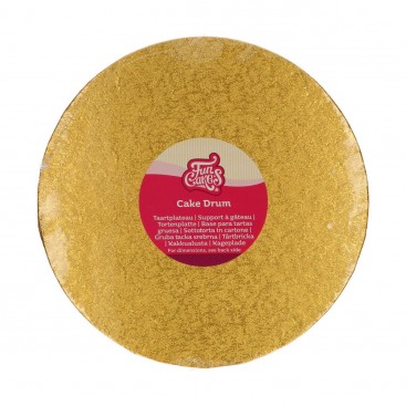 Padėklas apvalus - auksinė (Gold), ø20 cm, 12 mm, FunCakes