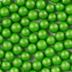 Light Green Pearl Sprinkles (7 mm), 60 g, On Cake