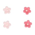 Valgomos dekoracijos - gėlytės rožinės "Pink Blossoms", FunCakes (64 vnt.)