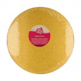 Padėklas apvalus - auksinė (Gold), ø30,5 cm, 12 mm, FunCakes