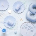 Candle Set "Blue/Gold" , PartyDeco (12 pcs.)