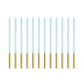 Свечи для торта Cиниe/Золотые "Blue/Gold", PartyDeco (12шт.)