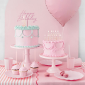 Žvakučių rinkinys Ružavas/Auksinė "Pink/Gold" , PartyDeco (12 vnt.)