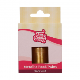 Metalinė maistinė dažai „Tamsi auksinė“, 30 ml FunCakes