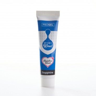 Gel food colour – sapphire blue (Sapphire), 25 g, Rainbow Dust