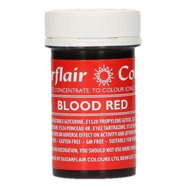 Maistiniai dažai – kraujo raudoni (Blood Red), 25 g, Sugarflair