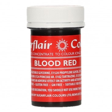 Maistiniai dažai – kraujo raudoni (Blood Red), 25 g, Sugarflair