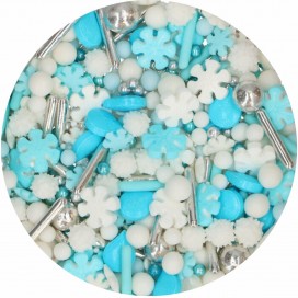 FunCakes 3D Sprinkle Medley Frosty Winters 70 g – Winter Sprinkles