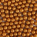 Sprinkles – Dark Gold Pearls (7 mm), 60 g, On Cake