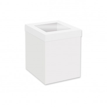 Simply Making Tall Cake Box Window White 30 x 30 x 30 cm