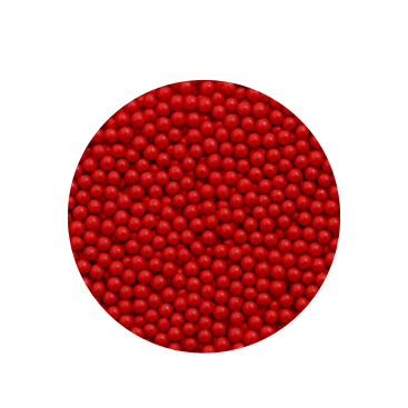 Sprinkles – Soft Pearls Red (5 mm), 60 g, FunCakes
