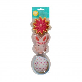 Набор форм для печенья Цветок, Кролик и Яйцо (Flower/Bunny/Egg), 3 шт. – Wilton