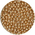 Pabarstukai – traškūs šokoladiniai perlai Auksiniai (Metallic Gold), 60 g – FunCakes