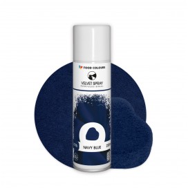 Purškiamas veliūras (velvetas) - Tamsiai mėlyna (Navy blue), 250 ml, Food Colours