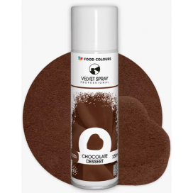 Purškiamas veliūras (velvetas) -  Šokolado  (Chocolate dessert), 250 ml, Food Colours