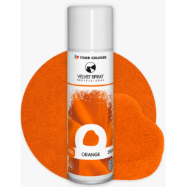 Purškiamas veliūras (velvetas) - Oranžinis (Orange), 250 ml, Food Colours