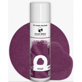 Purškiamas veliūras (velvetas) -  Violetinė (Violet ), 250 ml, Food Colours