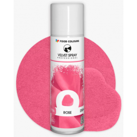 Purškiamas veliūras (velvetas) - Rožinis (Rose), 250 ml, Food Colours
