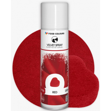 Spray Velvet (Red), 250 ml, Food Colour