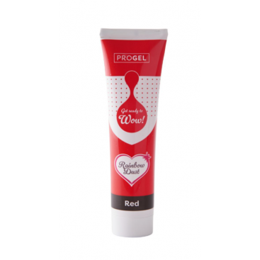 Maistiniai geliniai dažai Raudona (RED), 100 g – Rainbow Dust ProGel
