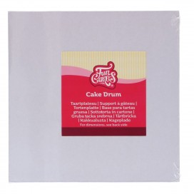Padėklas tortui kvadratinis baltas (White), 35 x 35 cm, FunCakes