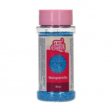 Pabarstukai – smulkūs mėlyni perliukai (Nonpareils), 80 g, FunCakes