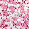 Konfeti rožiniai-balti pabarstukai (7mm)- On Cake (50g)