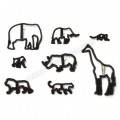 Safari gyvūnijos siluetų įspaudai Patchwork Cutter