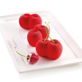 Silikoninė višnių formos pyragaičiai 7,5cm x 5cm x 4,5cm- Silikomart