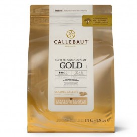Шоколад карамельный "Gold 30.4%", 200 г, Callebaut