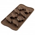 Silikoninė formelė šokoladui "Lapeliai", Silikomart