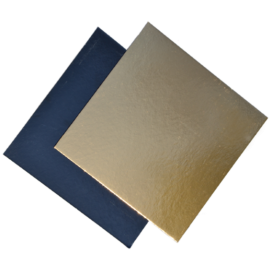 Trisluoksnis padėkliukas 30x30 cm (juoda/aukso)