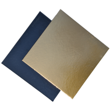 Trisluoksnis padėkliukas 30x30 cm (juoda/aukso)